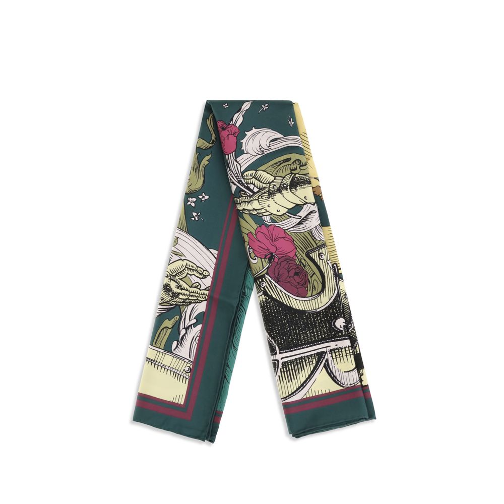 Burberry Bicolor Silk Scarf - Timeless Elegance in Silk