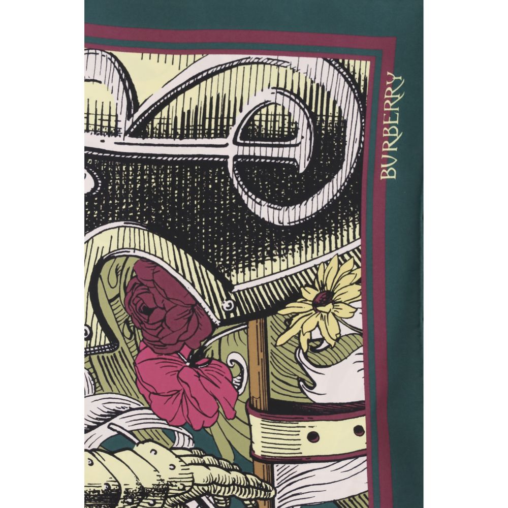 Burberry Bicolor Silk Scarf – Timeless Elegance in Silk
