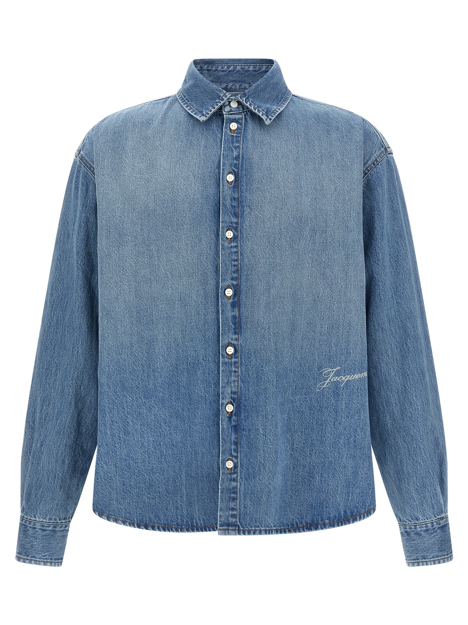 Jacquemus Blue Cotton Blouse - La Chemise De-Nîmes Simon Collection
