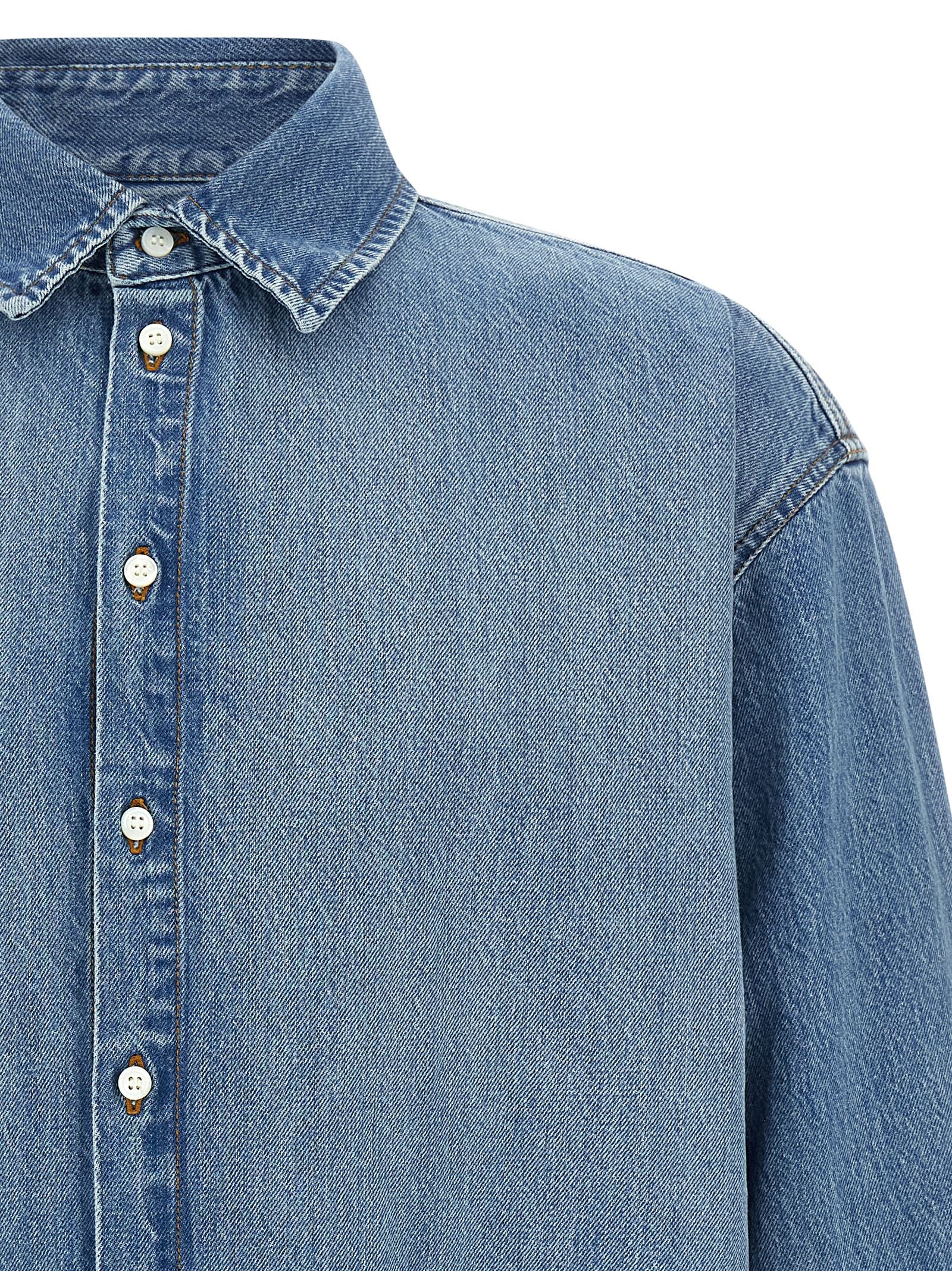 Jacquemus Blue Cotton Blouse - La Chemise De-Nîmes Simon Collection