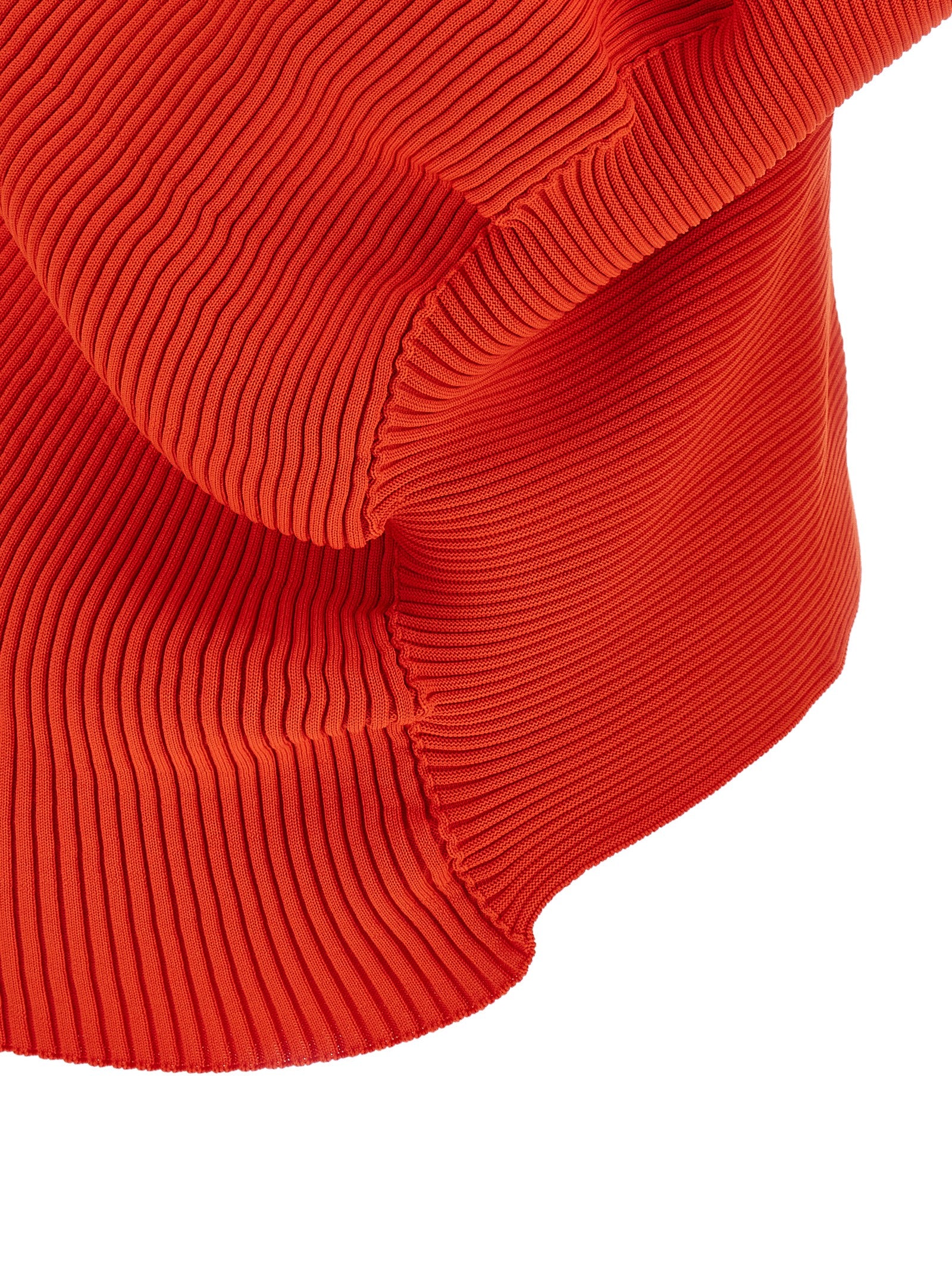 Issey Miyake Life Form T-Shirt - Bold Luxury Red Knit Top