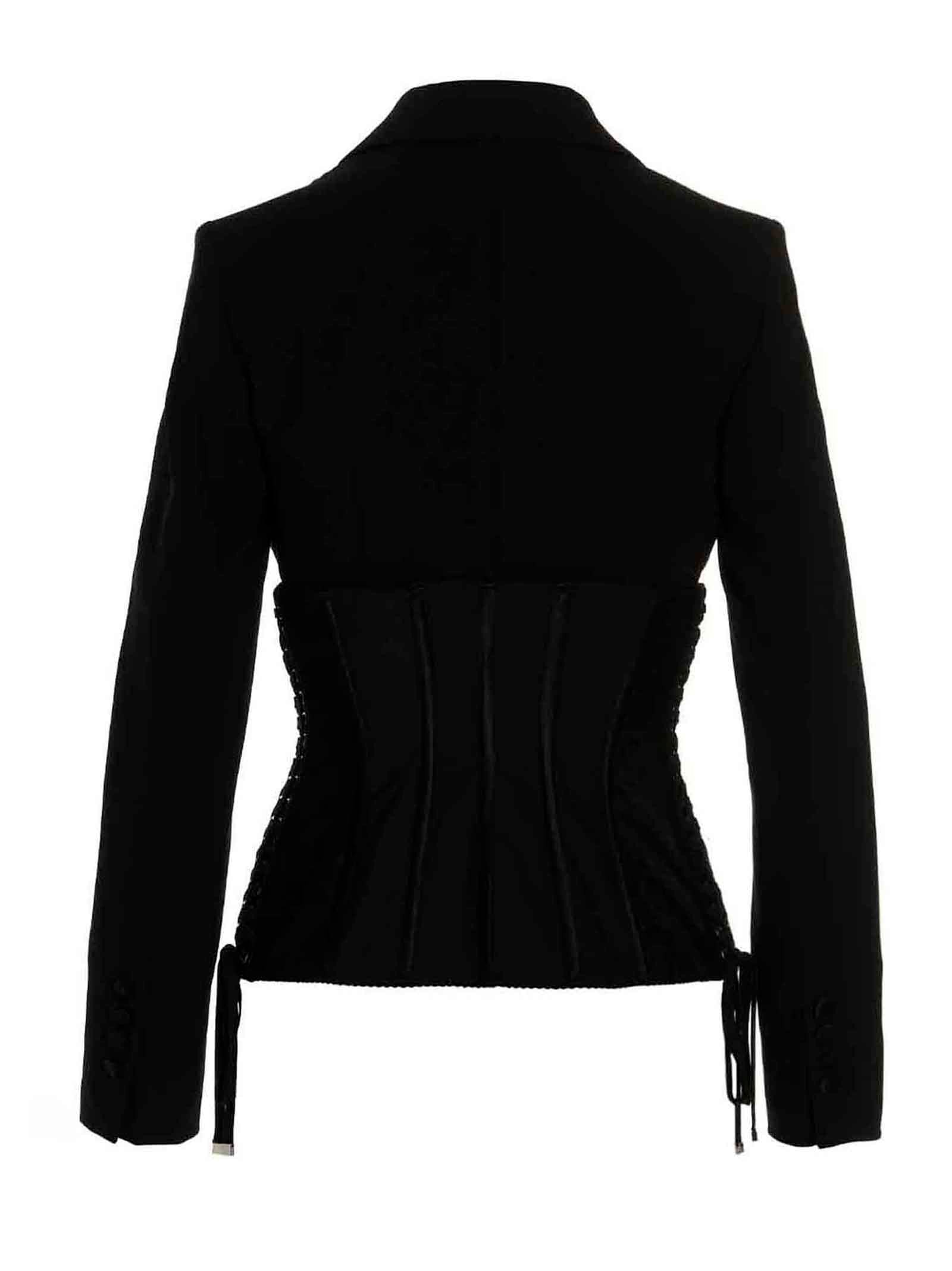 Dolce & Gabbana Black Virgin Wool Blazer