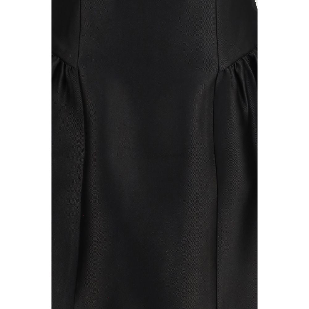 Self-Portrait Black Polyester Casual Dress - Timeless Elegance