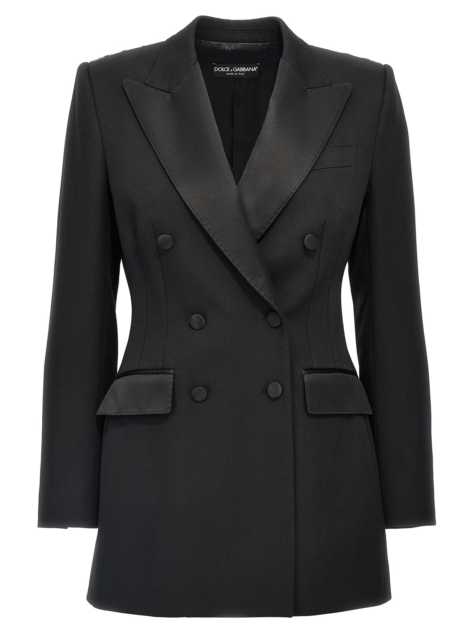 Dolce & Gabbana Black Virgin Wool Blazer