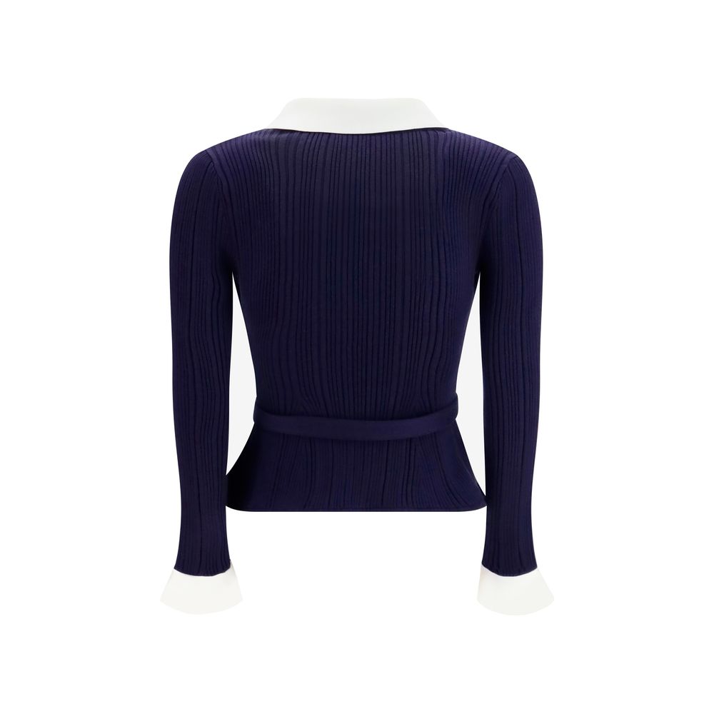 Elevate your wardrobe with the Self-Portrait Blue Polyamide Cardigan, a luxurious blend of premium materials and exquisite craftsmanship, perfect for timeless sophistication.