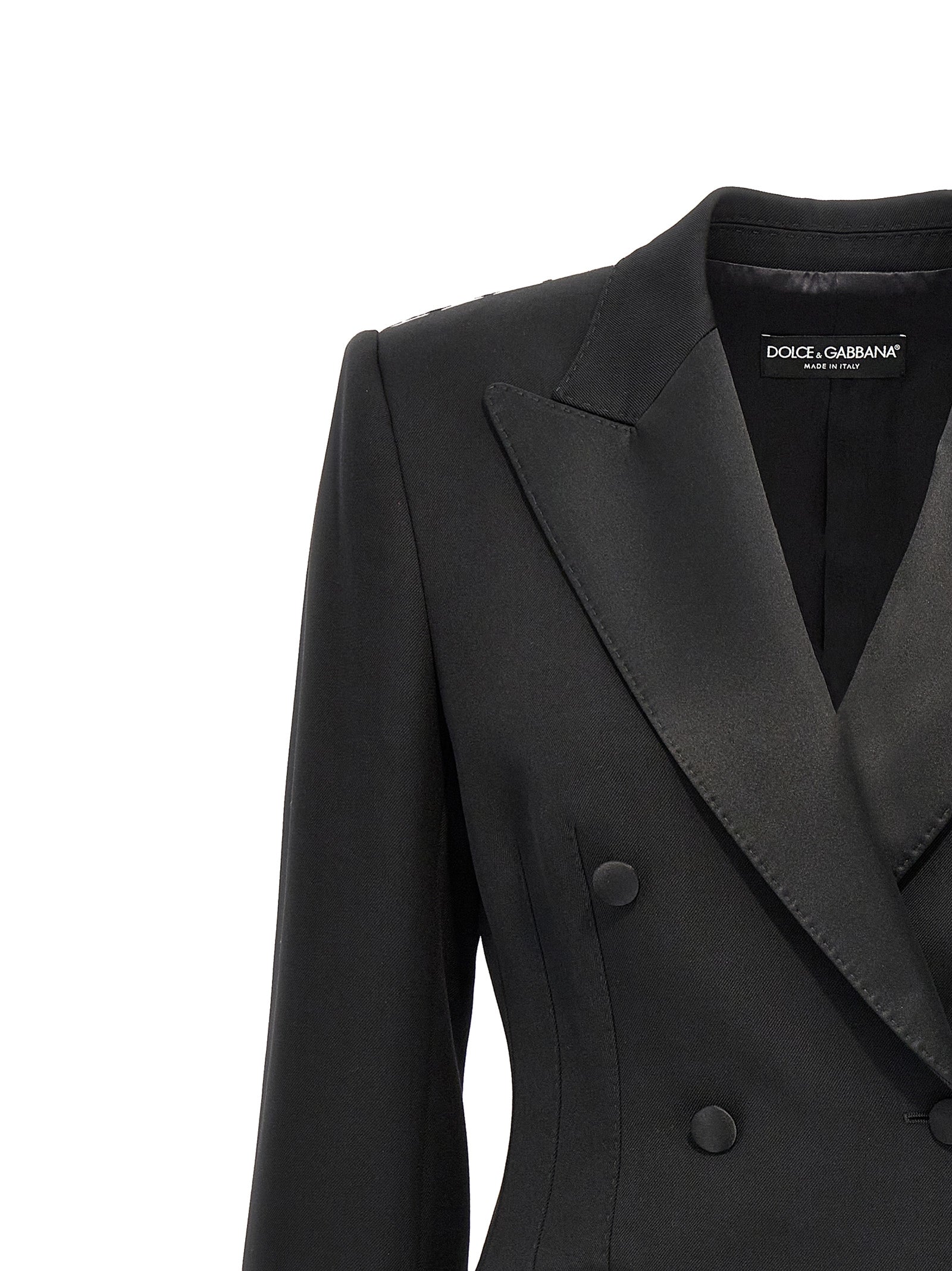 Dolce & Gabbana Black Virgin Wool Blazer
