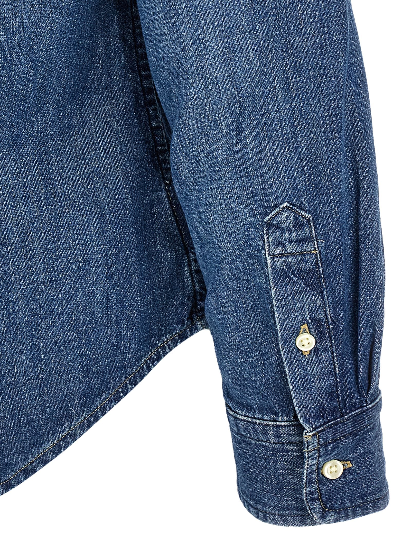 Polo Ralph Lauren Blue Cotton Blouse