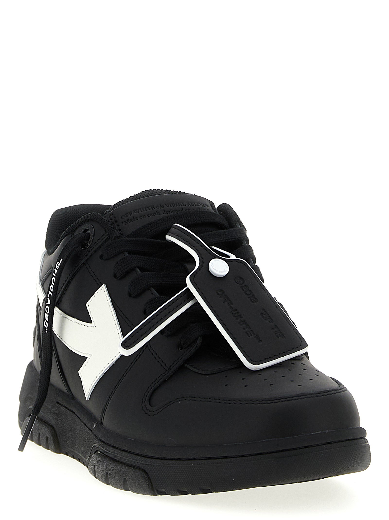 Step into luxury with Off-White's Bicolor Recycled Polyester Low Top Sneakers, where sustainable craftsmanship meets avant-garde design for the discerning trendsetter.