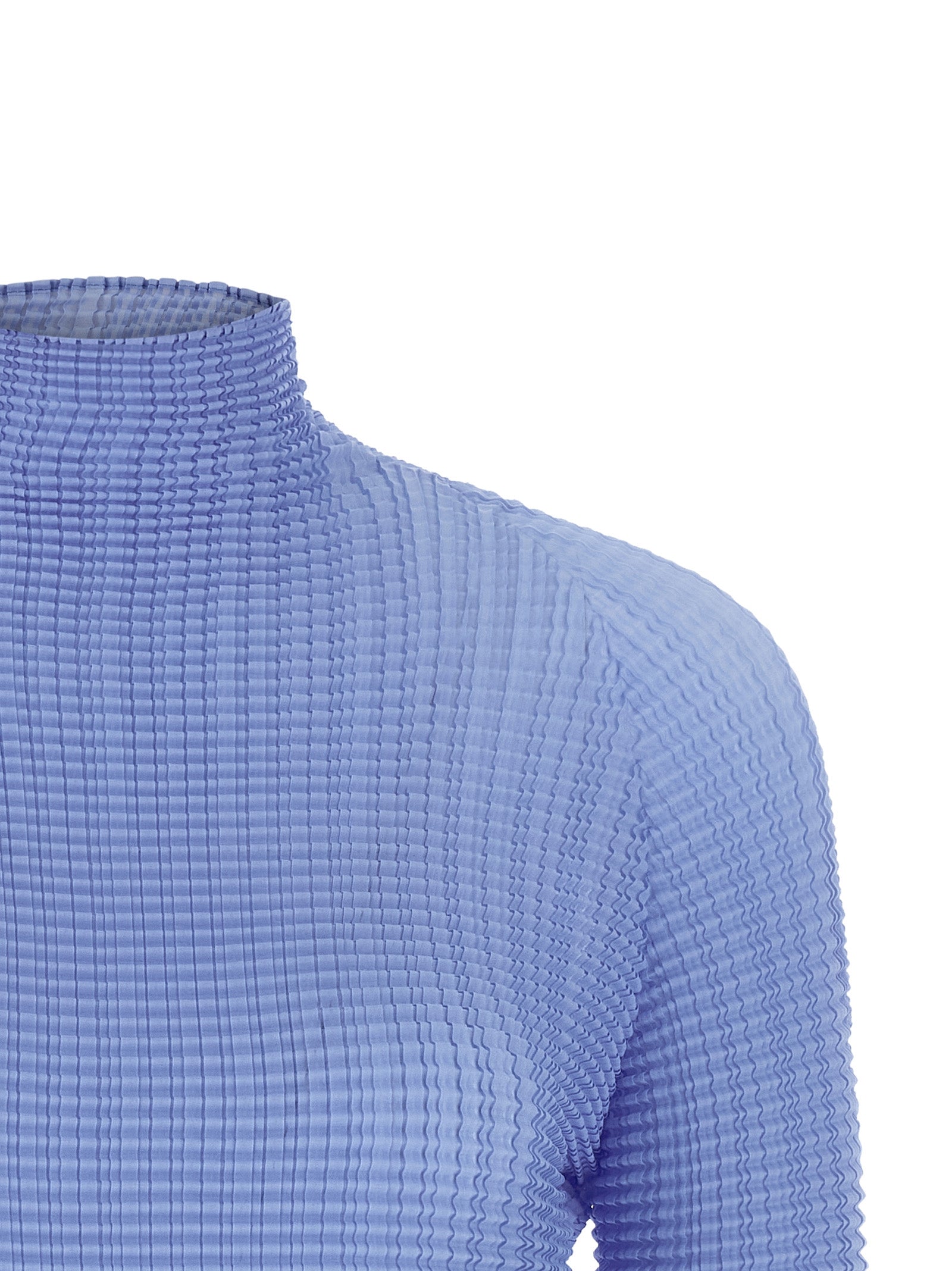 Issey Miyake Blue Polyester Blouse