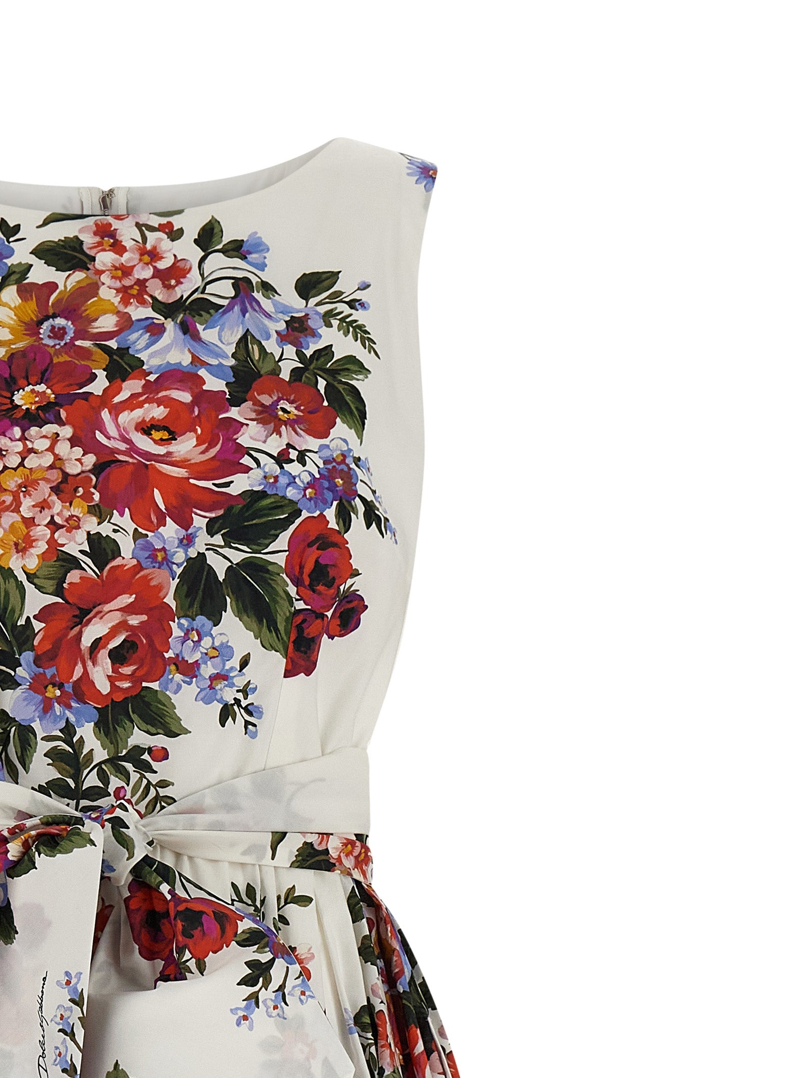 Discover the Dolce & Gabbana White Cotton Midi Dress, a timeless masterpiece of exquisite craftsmanship and luxurious elegance, perfect for any sophisticated occasion.