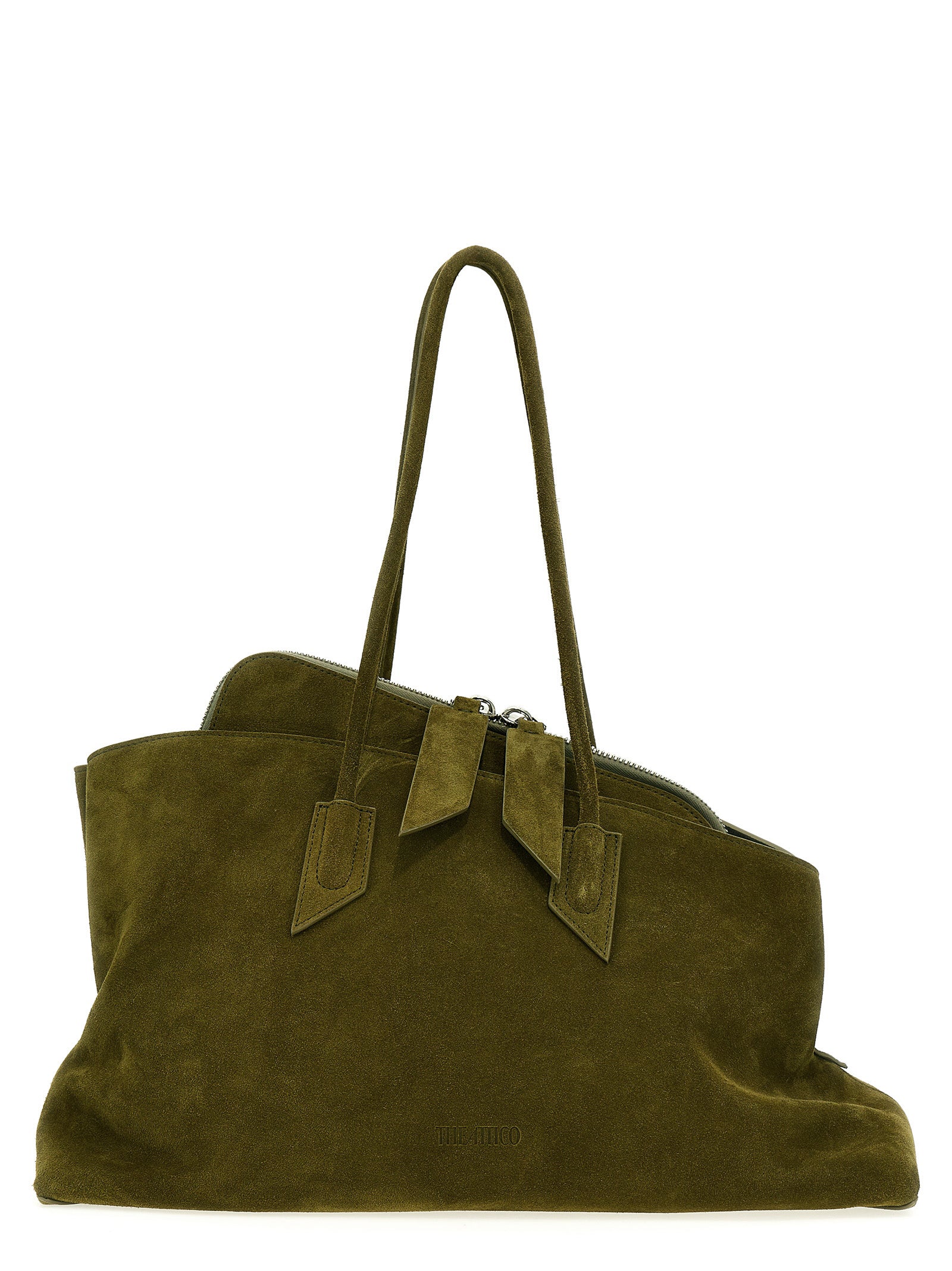 The Attico Bicolor Calfskin Shoulder Bag - Italian Luxury Elegance