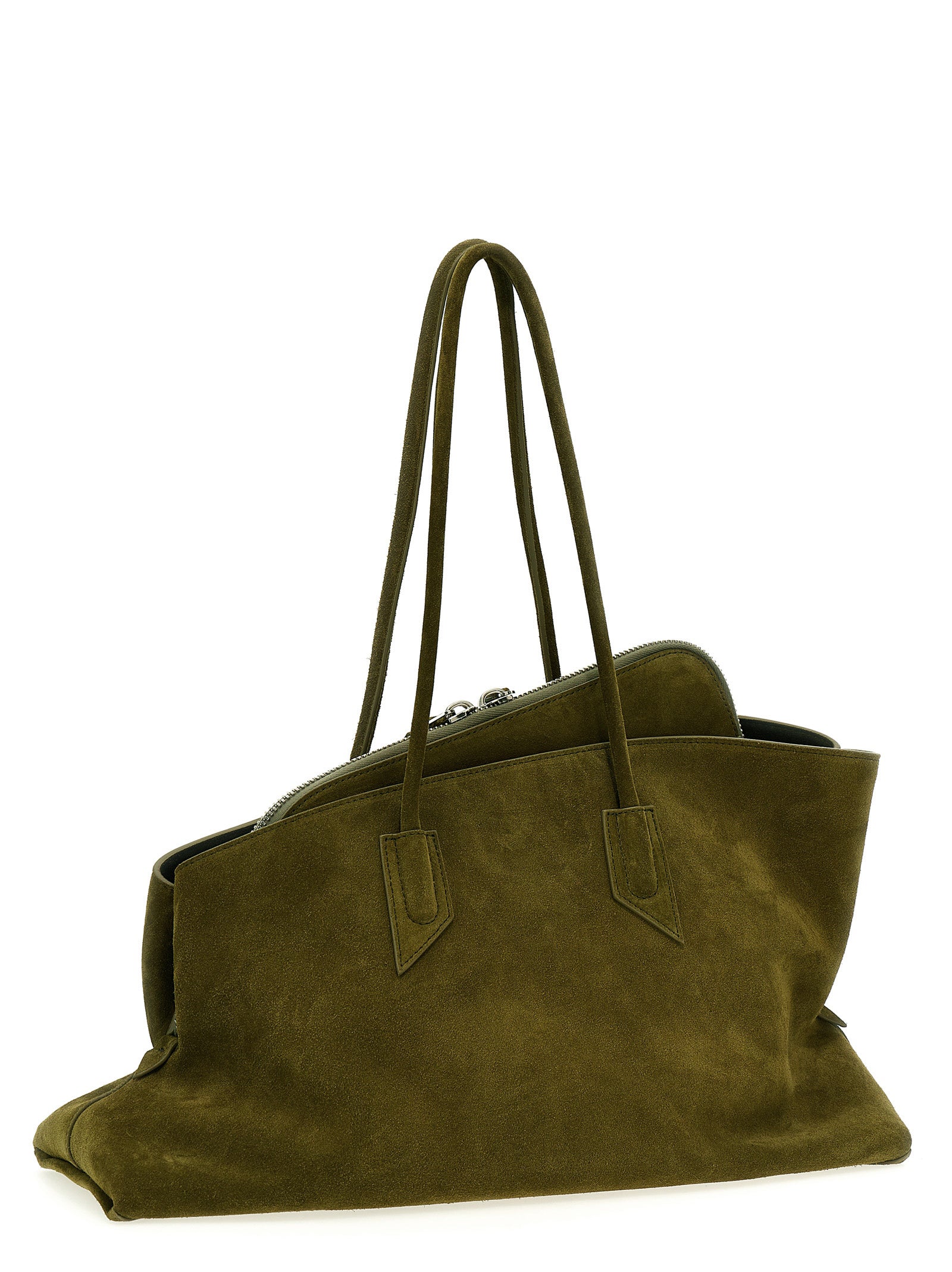 The Attico Bicolor Calfskin Shoulder Bag - Italian Luxury Elegance