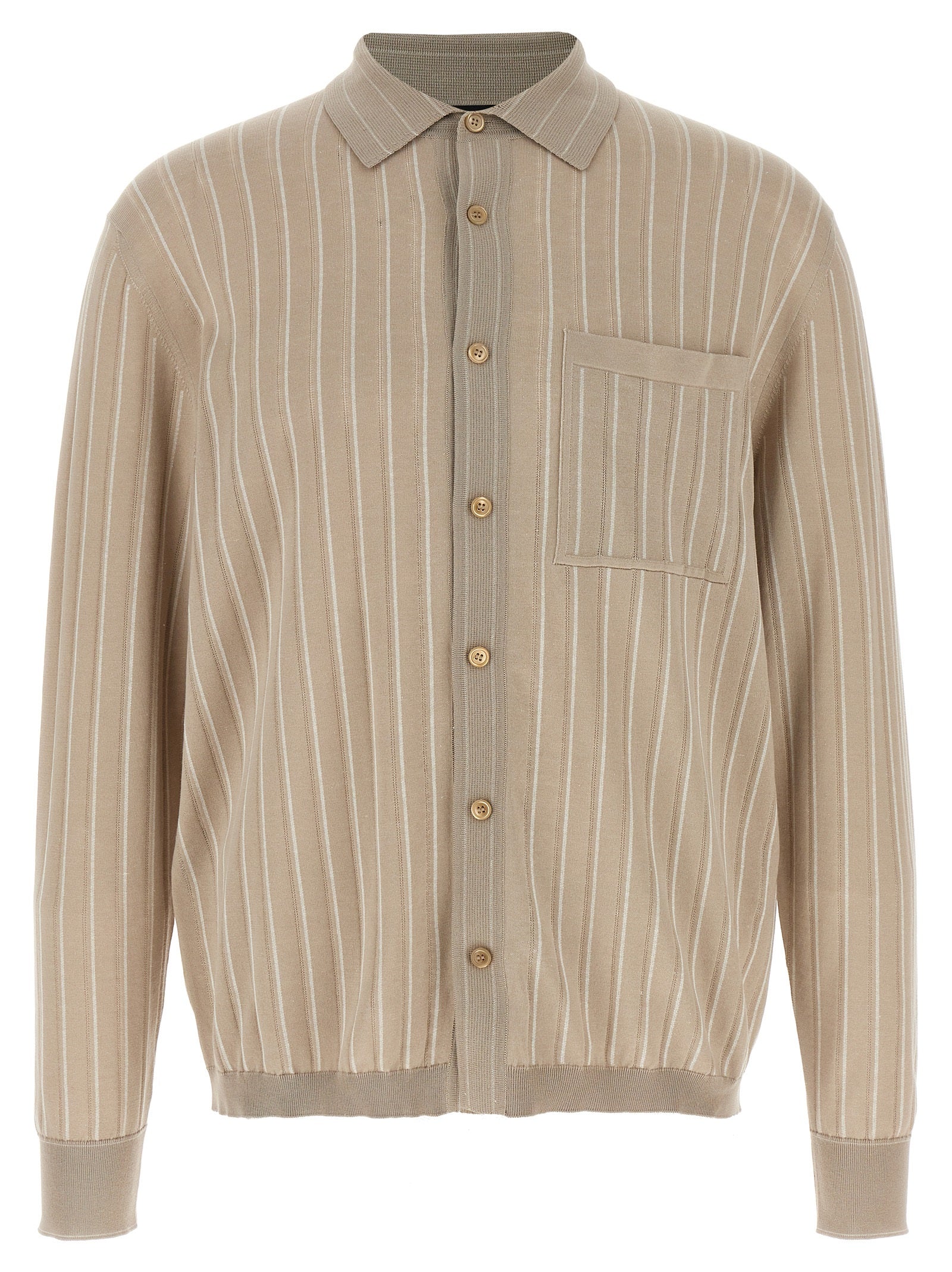 Brioni Beige Cotton Blouse