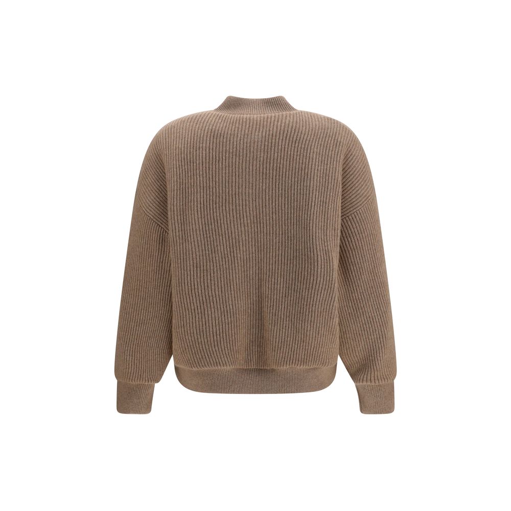 Brunello Cucinelli Beige Cashmere Bomber - Timeless Luxury Elegance