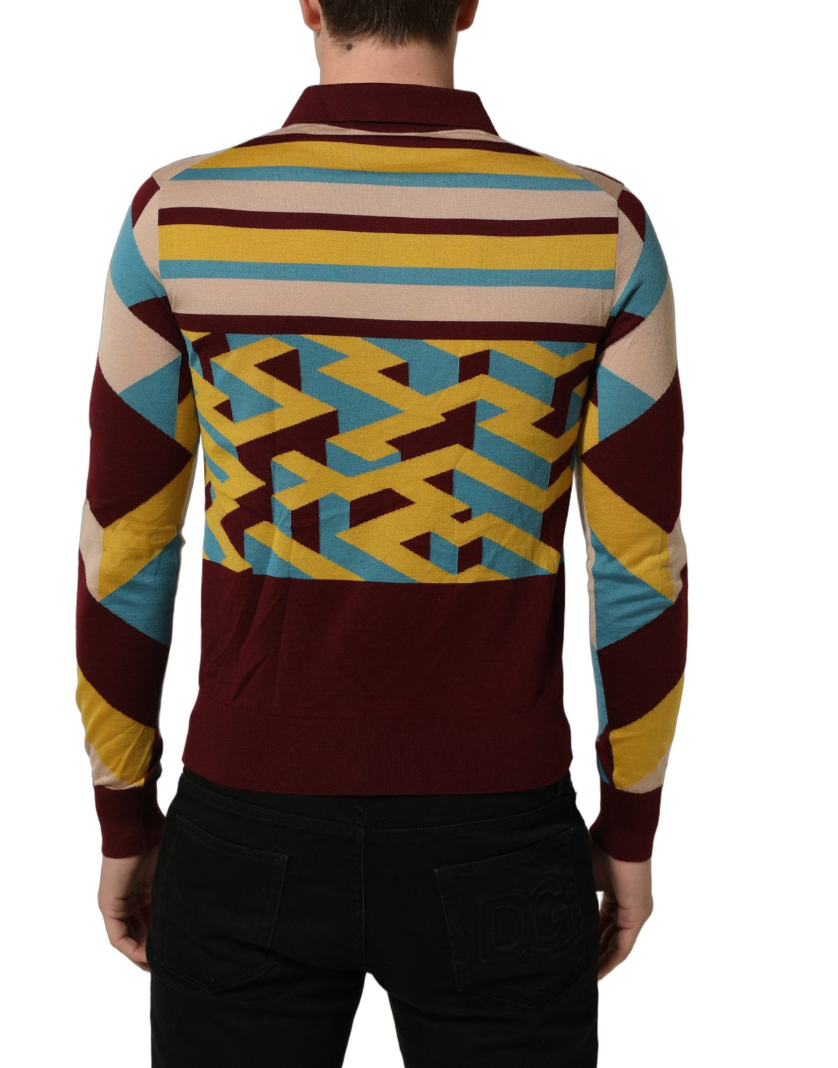 Dolce & Gabbana Multicolor Cashmere Pullover Sweater of Luxury