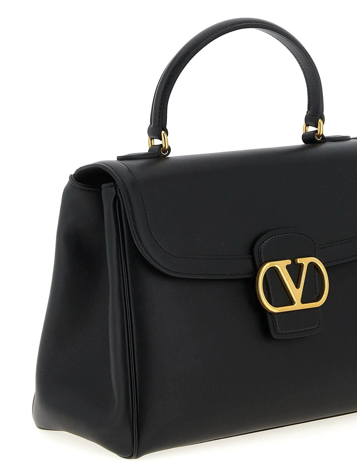 Valentino Garavani Black Calfskin Handbag - Timeless Luxury Elegance