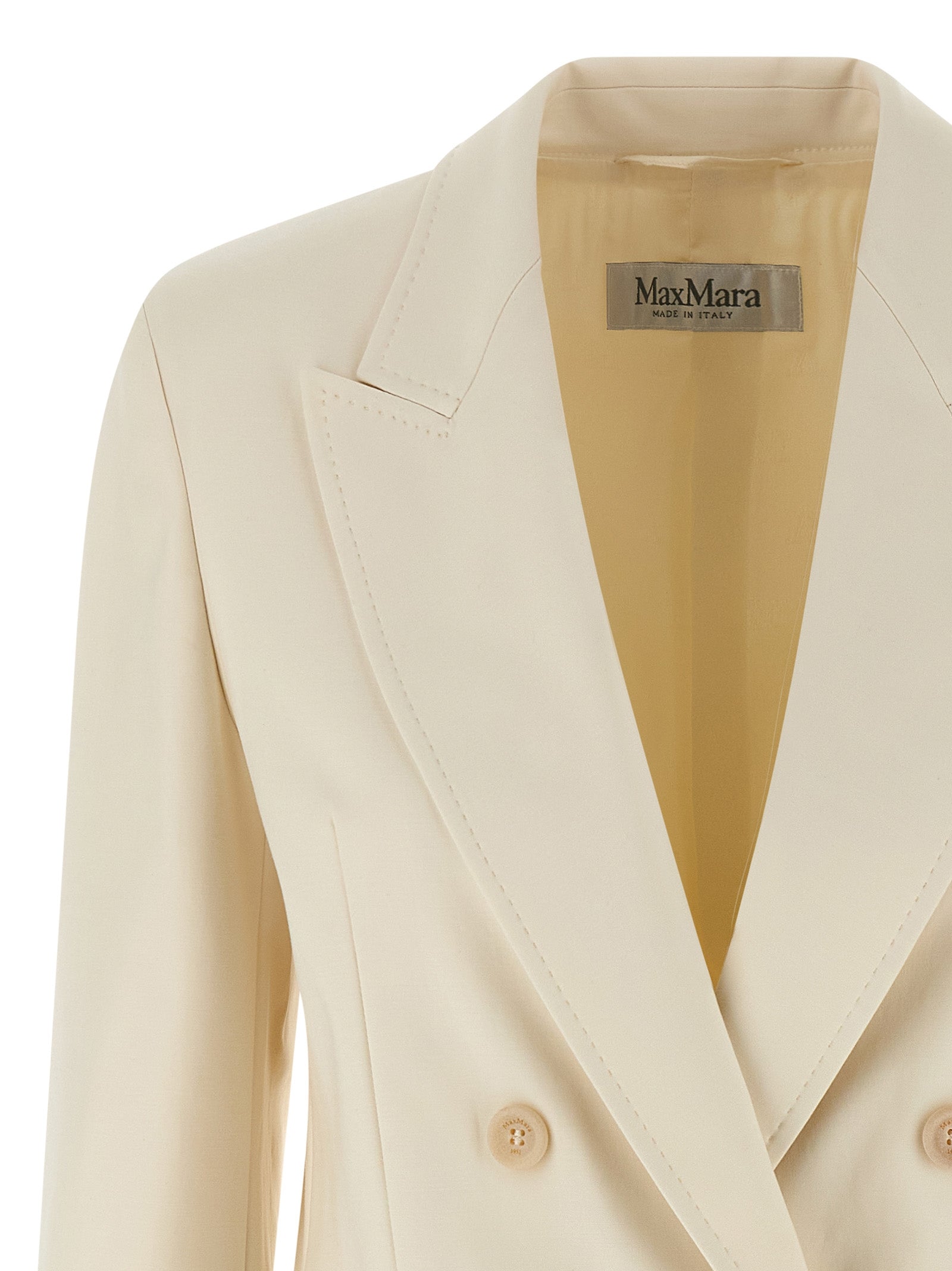 Max Mara White Cotton Blazer