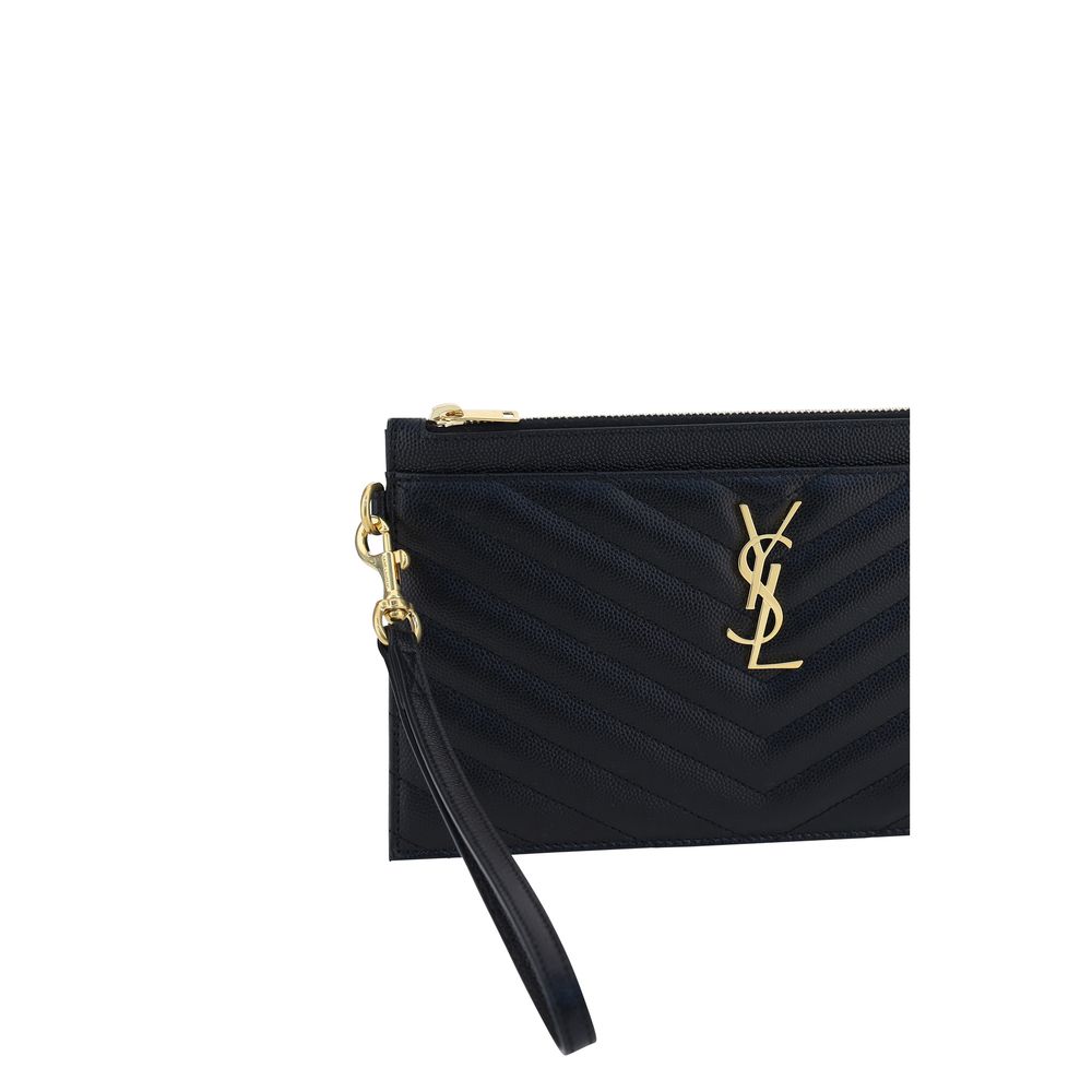 Saint Laurent Black Calf Leather Wallet – Timeless Luxury Accessory