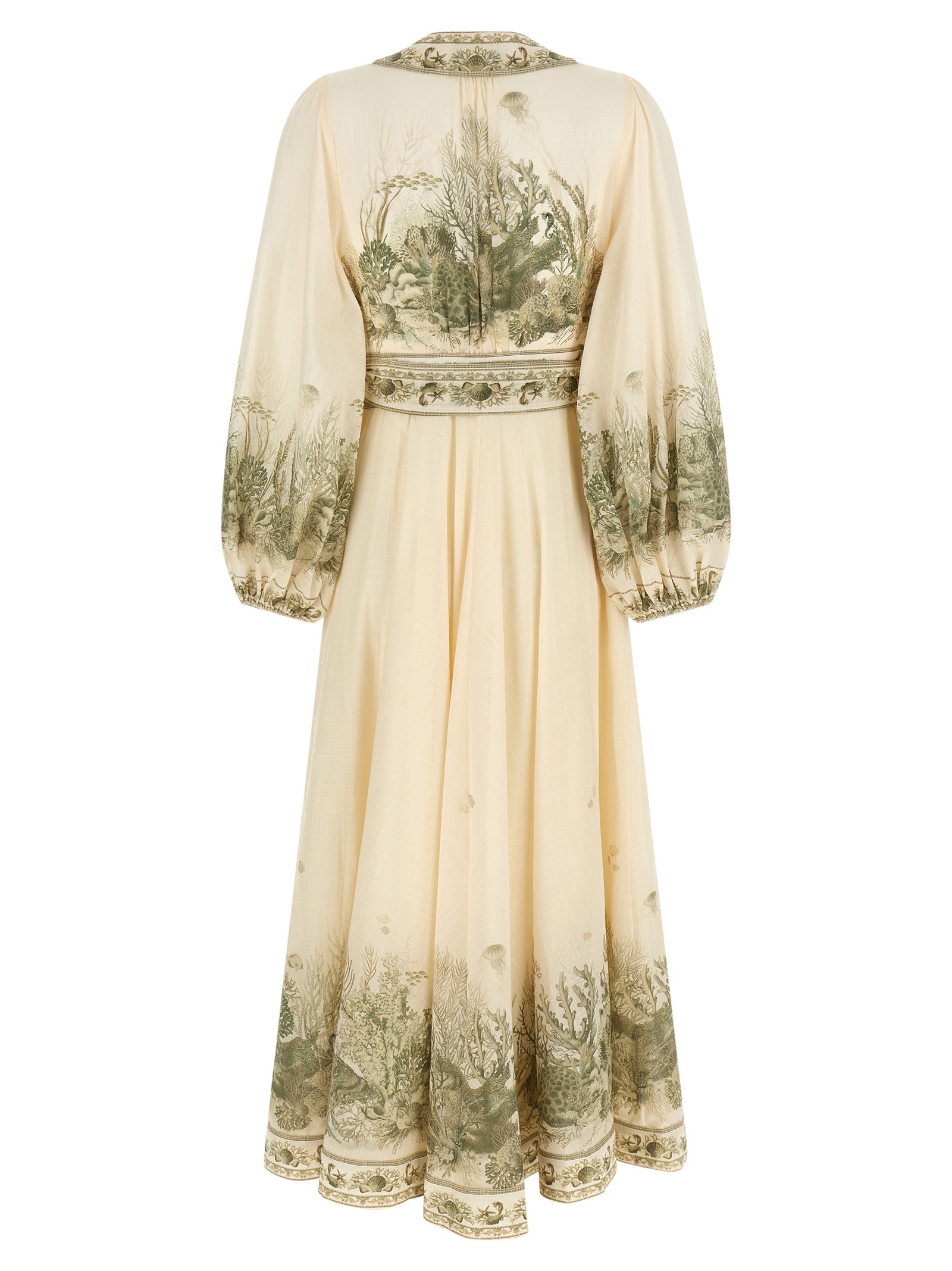 Zimmermann Bicolor Cotton Midi Dress