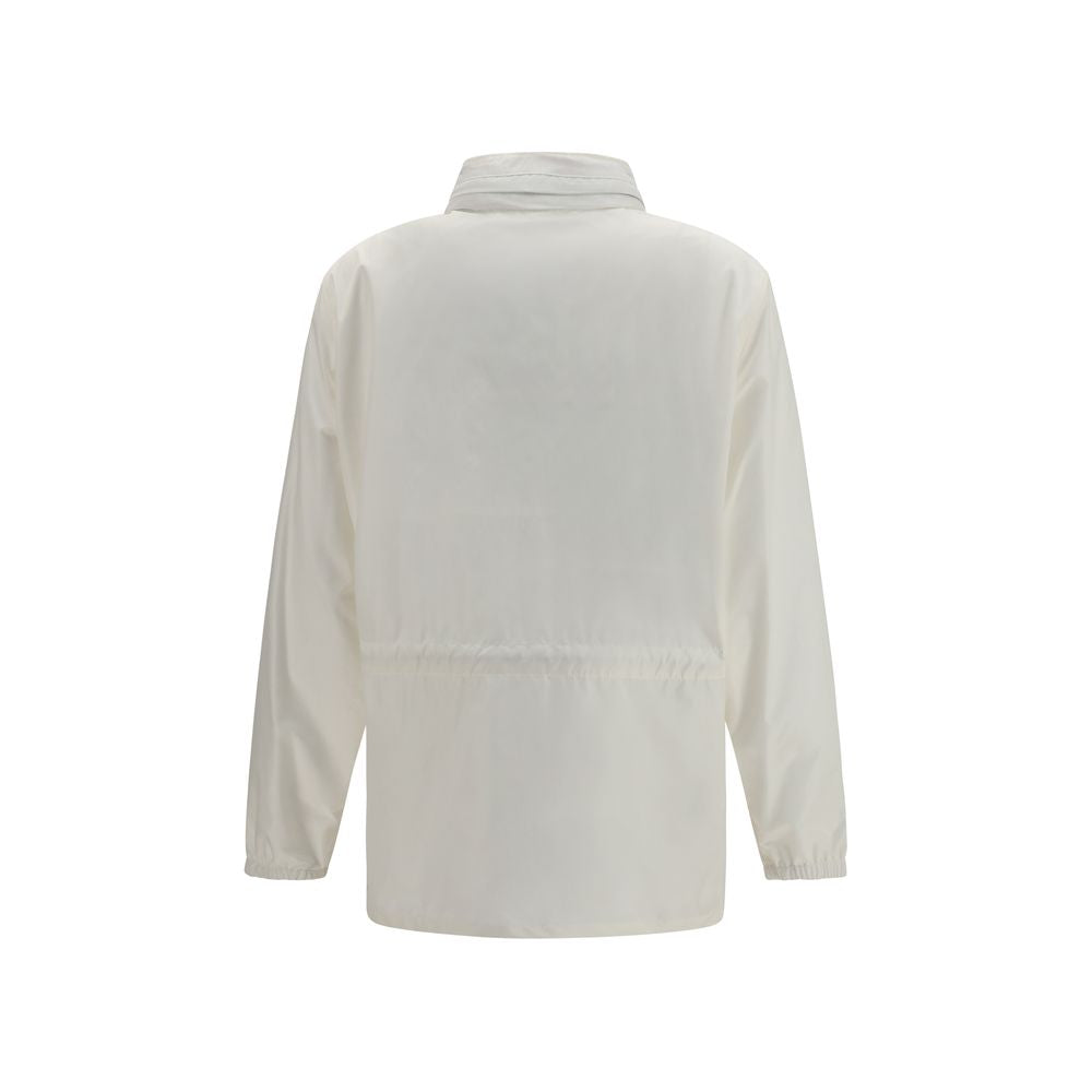 Burberry White Polyamide Shell Jacket - Luxurious Functionality