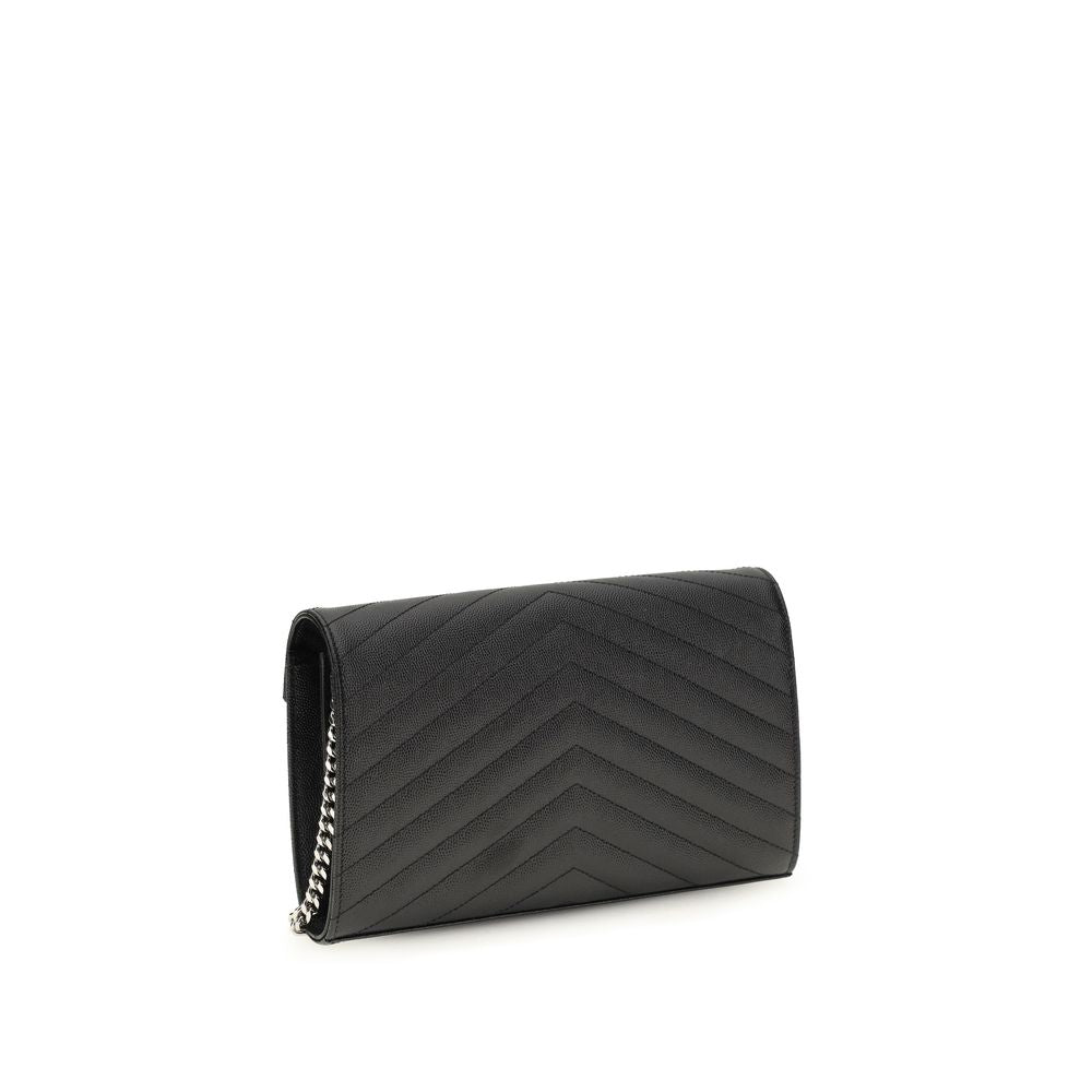 Indulge in the Saint Laurent Black Calf Leather Bos Taurus Wallet, a symbol of exquisite craftsmanship and timeless elegance, perfect for the discerning individual.