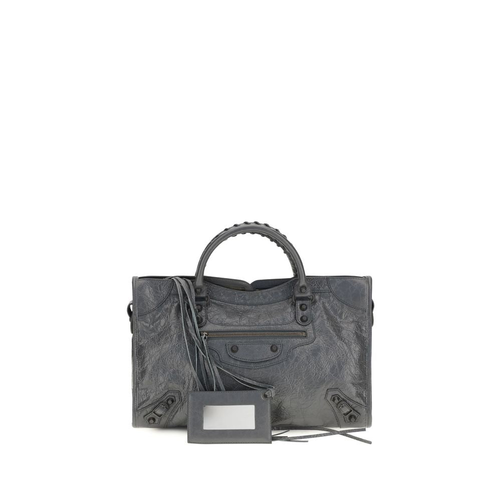 Balenciaga Gray Lamb Ovis Aries Shoulder Bag - Timeless Luxury