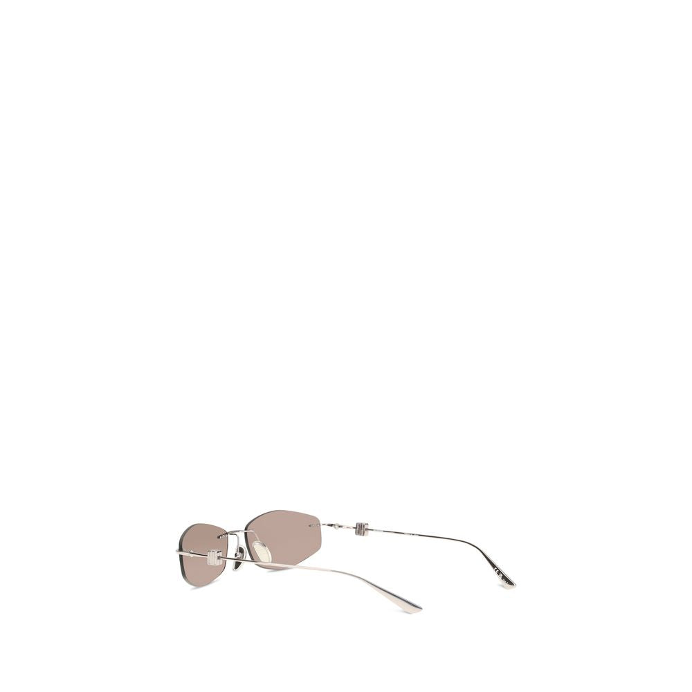 Balenciaga Silver Metal Sunglasses - Luxury Eyewear Redefined