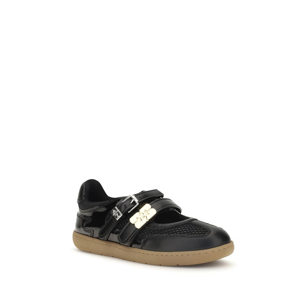 Ganni Black Ballet Flats - Timeless Elegance for Every Occasion