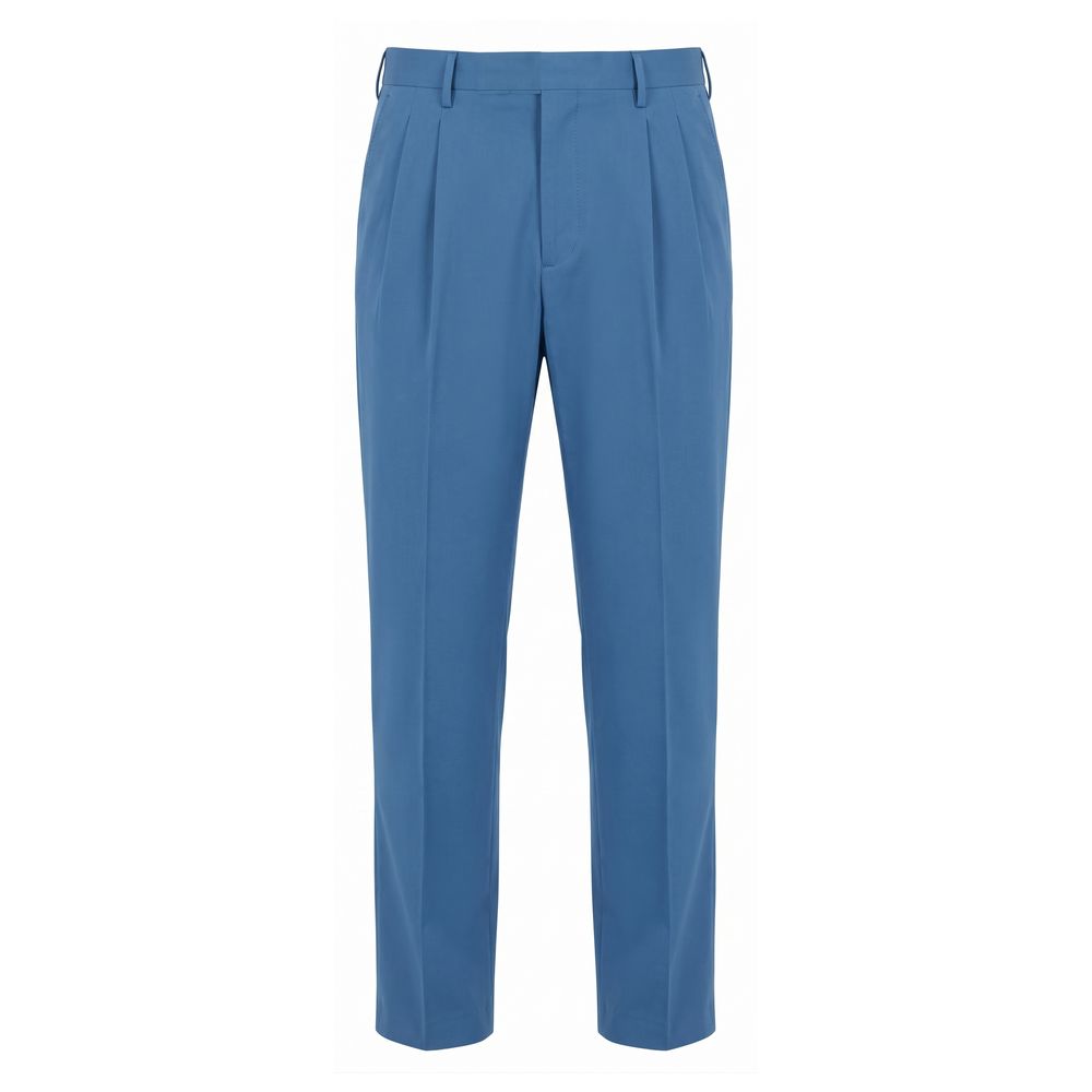 Discover the Malo Blue Cotton Men's Pants, a blend of Italian craftsmanship and luxurious comfort, perfect for those who appreciate timeless elegance and refined style.