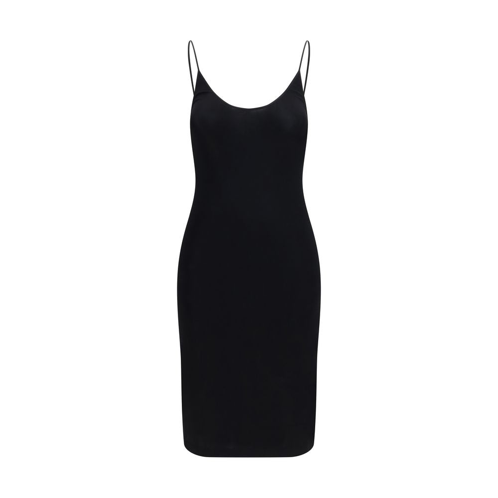 Saint Laurent Black Viscose Cocktail Dress - Timeless Elegance