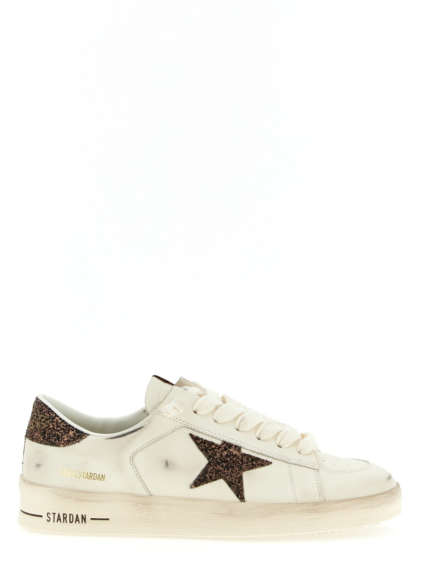 Golden Goose White Leather Low Top Sneakers