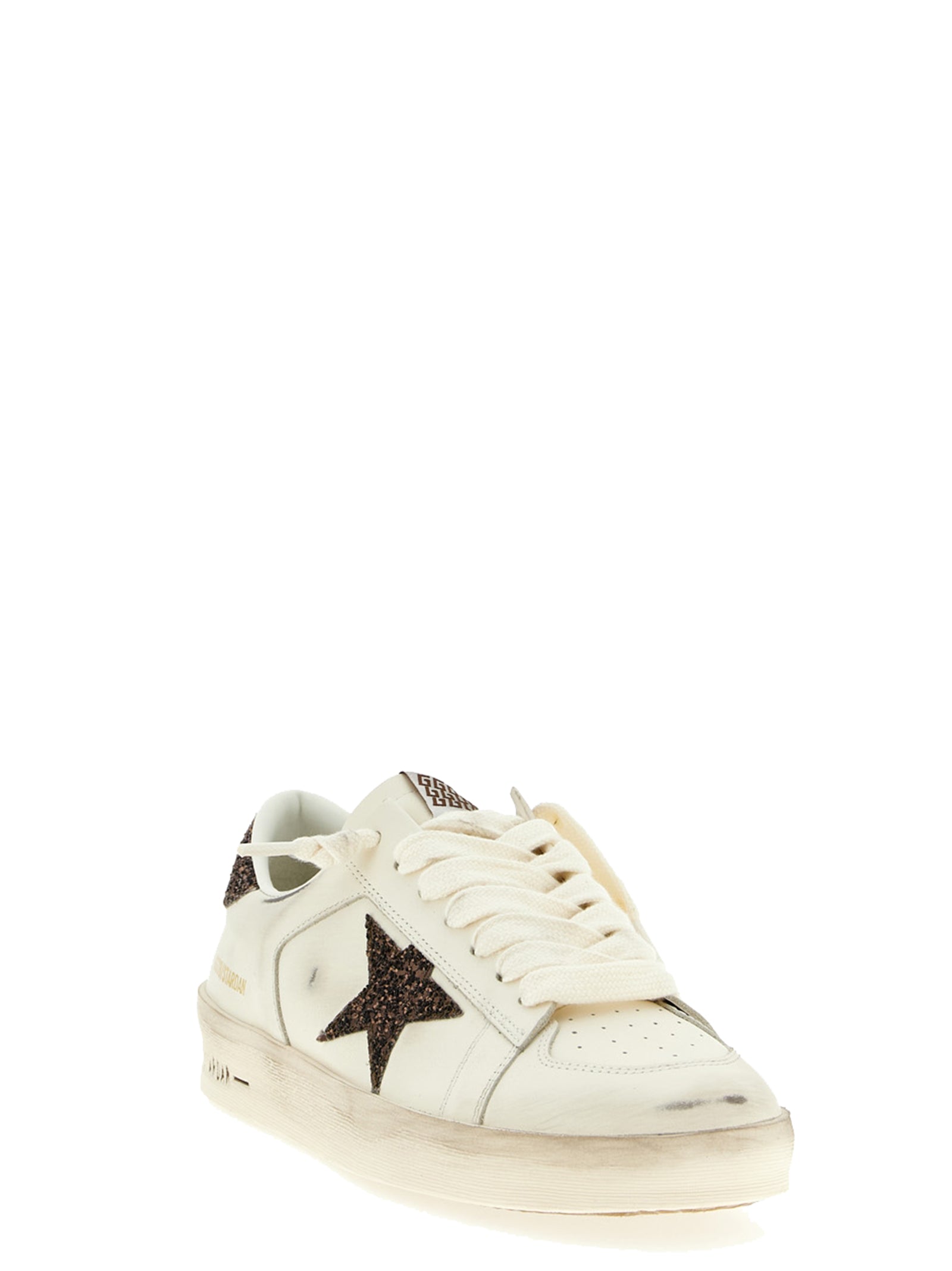 Golden Goose White Leather Low Top Sneakers