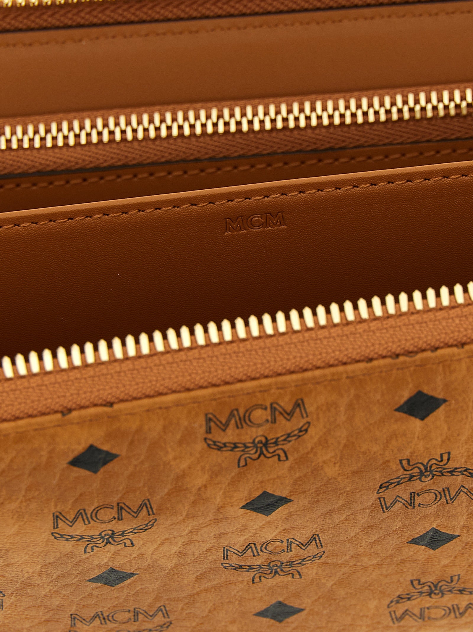 MCM Brown Polyethylene Wallet
