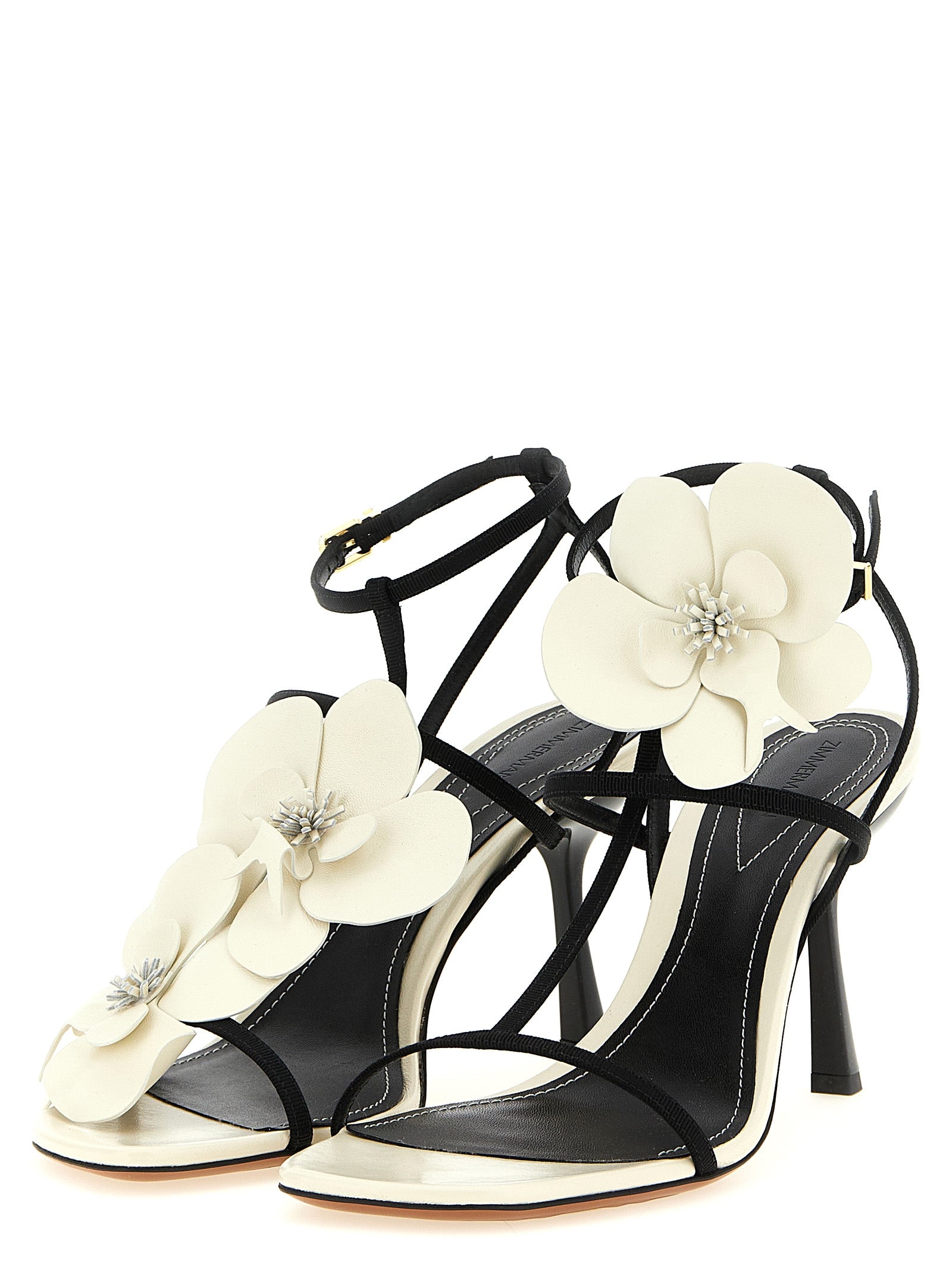 Zimmermann Bicolor Viscose Stiletto Heel Sandals
