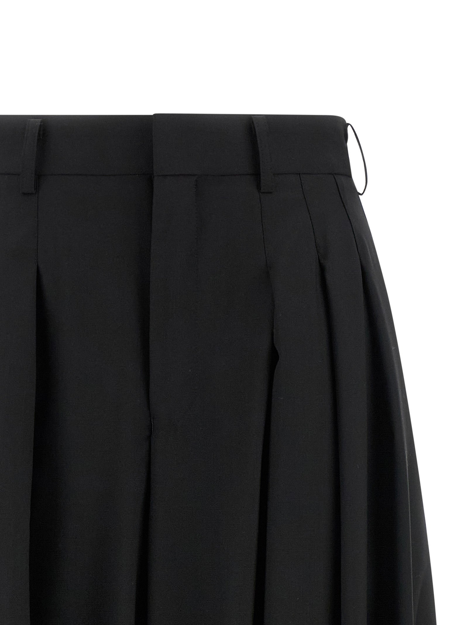Comme Des Garçons Black Wool Pants