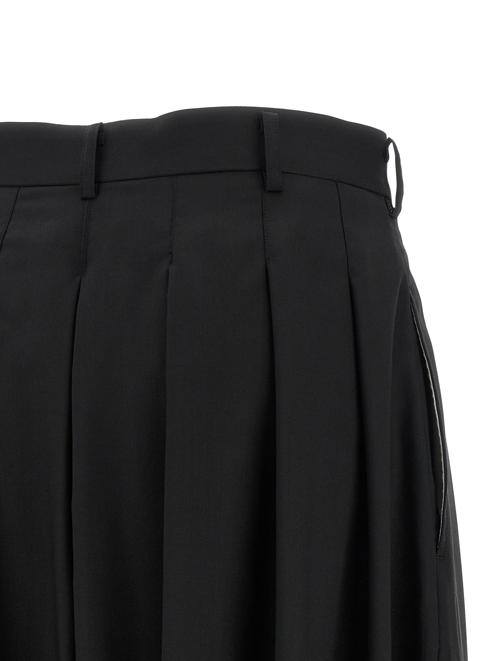 Comme Des Garçons Black Wool Pants