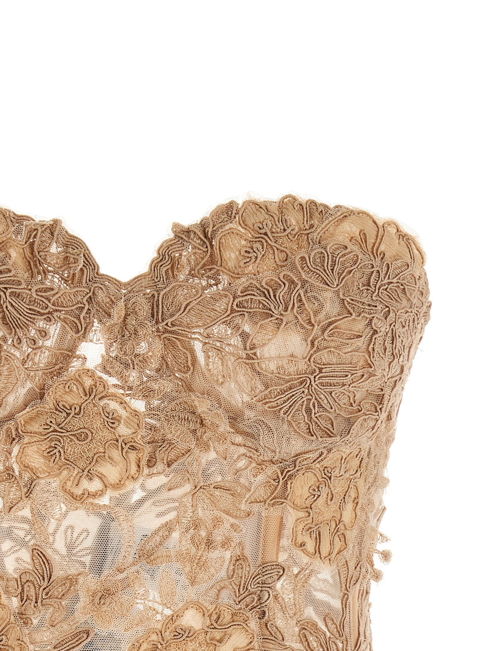 Ermanno Scervino Beige Cotton Tank Tops
