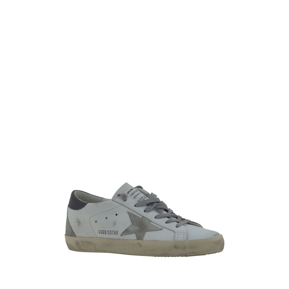 Golden Goose White Goatskin Sneakers - Timeless Luxury Footwear