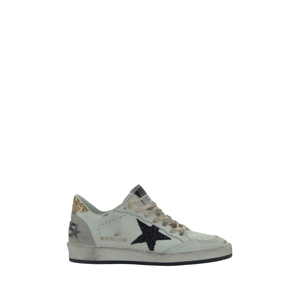 Golden Goose White Goatskin Low Top Sneakers - Luxurious Elegance