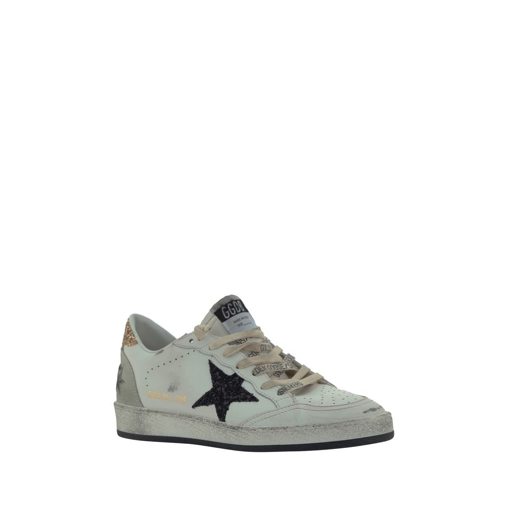 Golden Goose White Goatskin Low Top Sneakers - Timeless Luxury