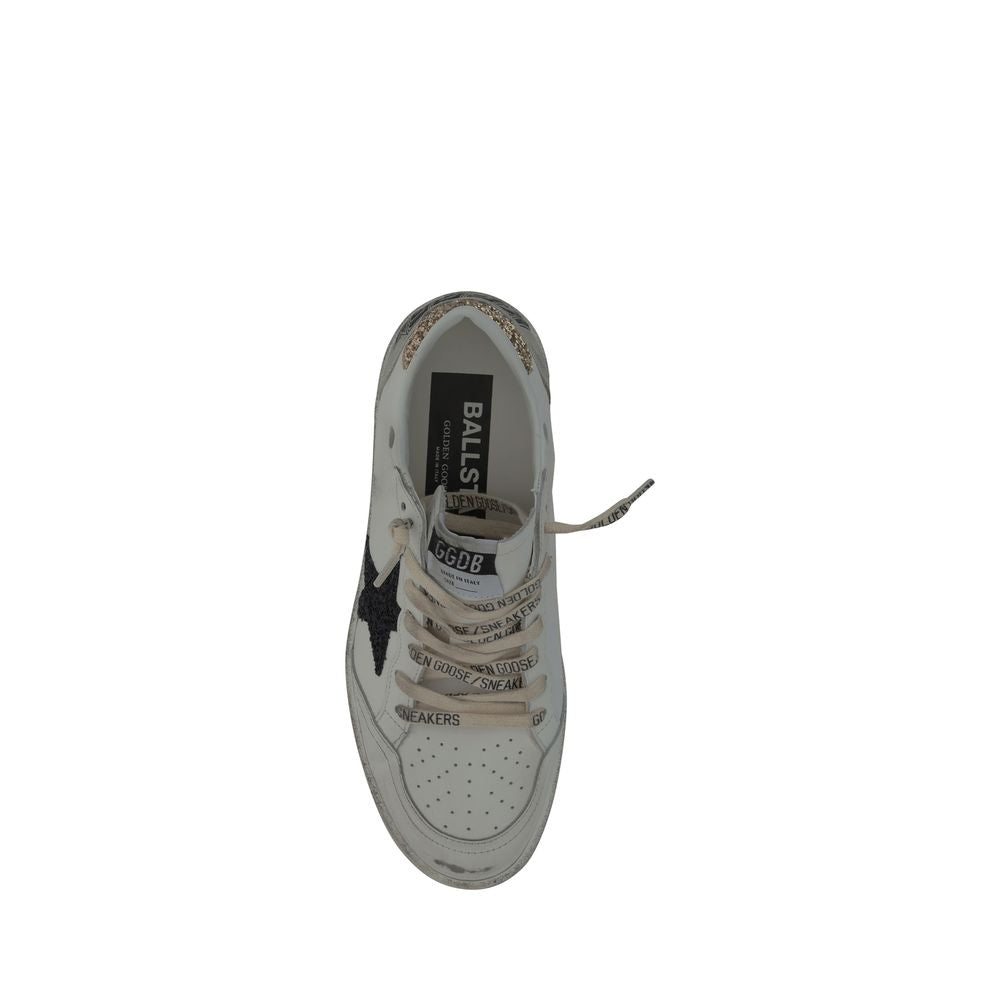 Golden Goose White Goatskin Low Top Sneakers - Timeless Luxury