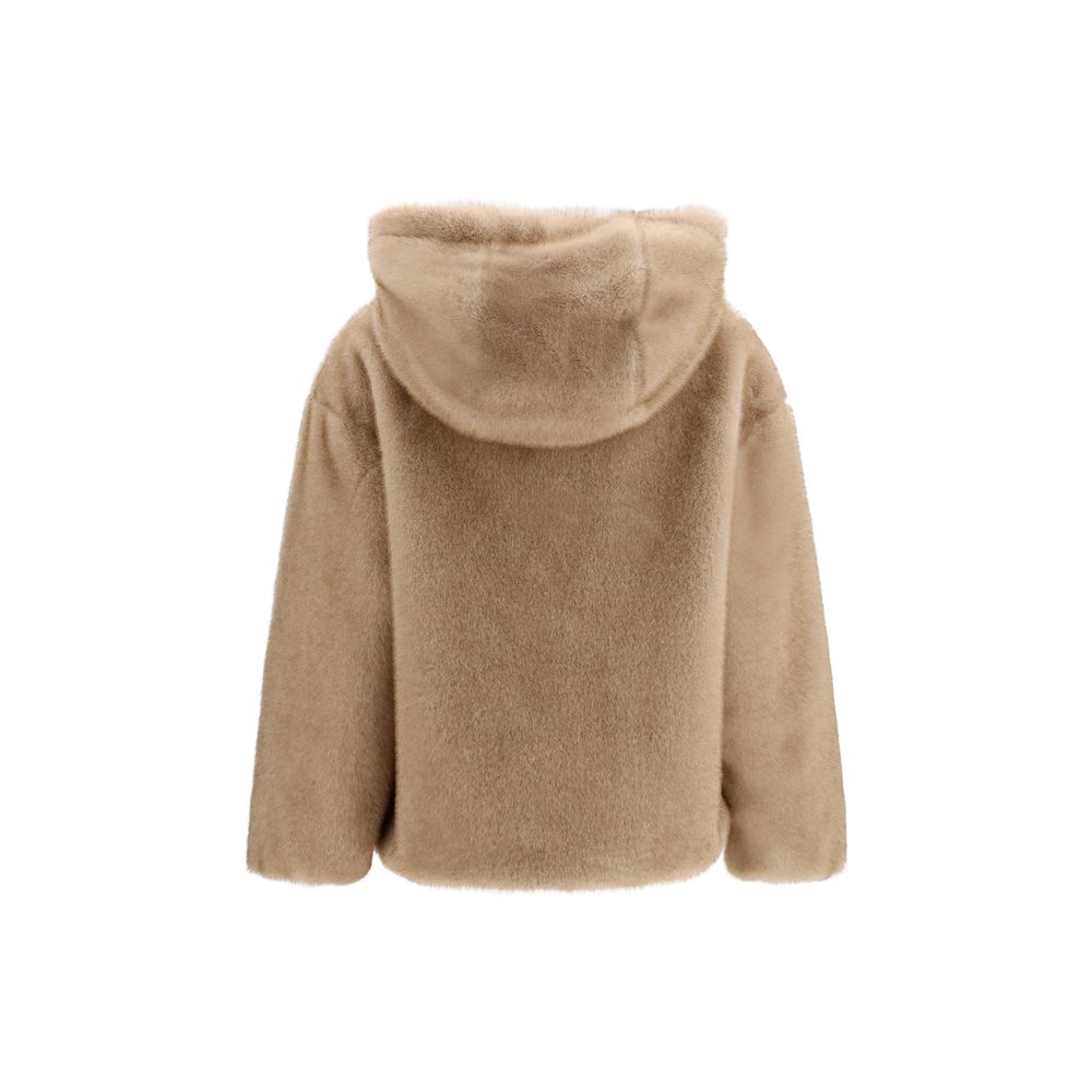 Discover the Herno Beige Polyester Full-Length Jacket, where modern elegance meets luxurious comfort, crafted for those who embody sophistication and style.