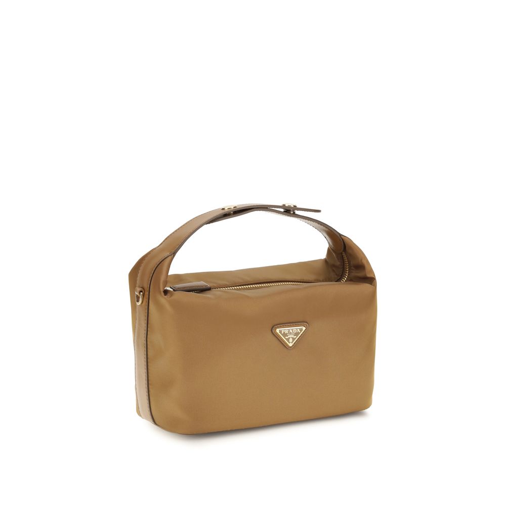 Elevate your style with the Prada Beige Recycled Polyamide Shoulder Bag, a masterpiece of sustainable luxury, blending exquisite craftsmanship with timeless elegance.