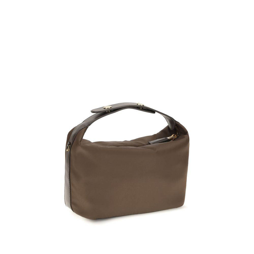 Prada Brown Recycled Polyamide Shoulder Bag - AW26 Collection