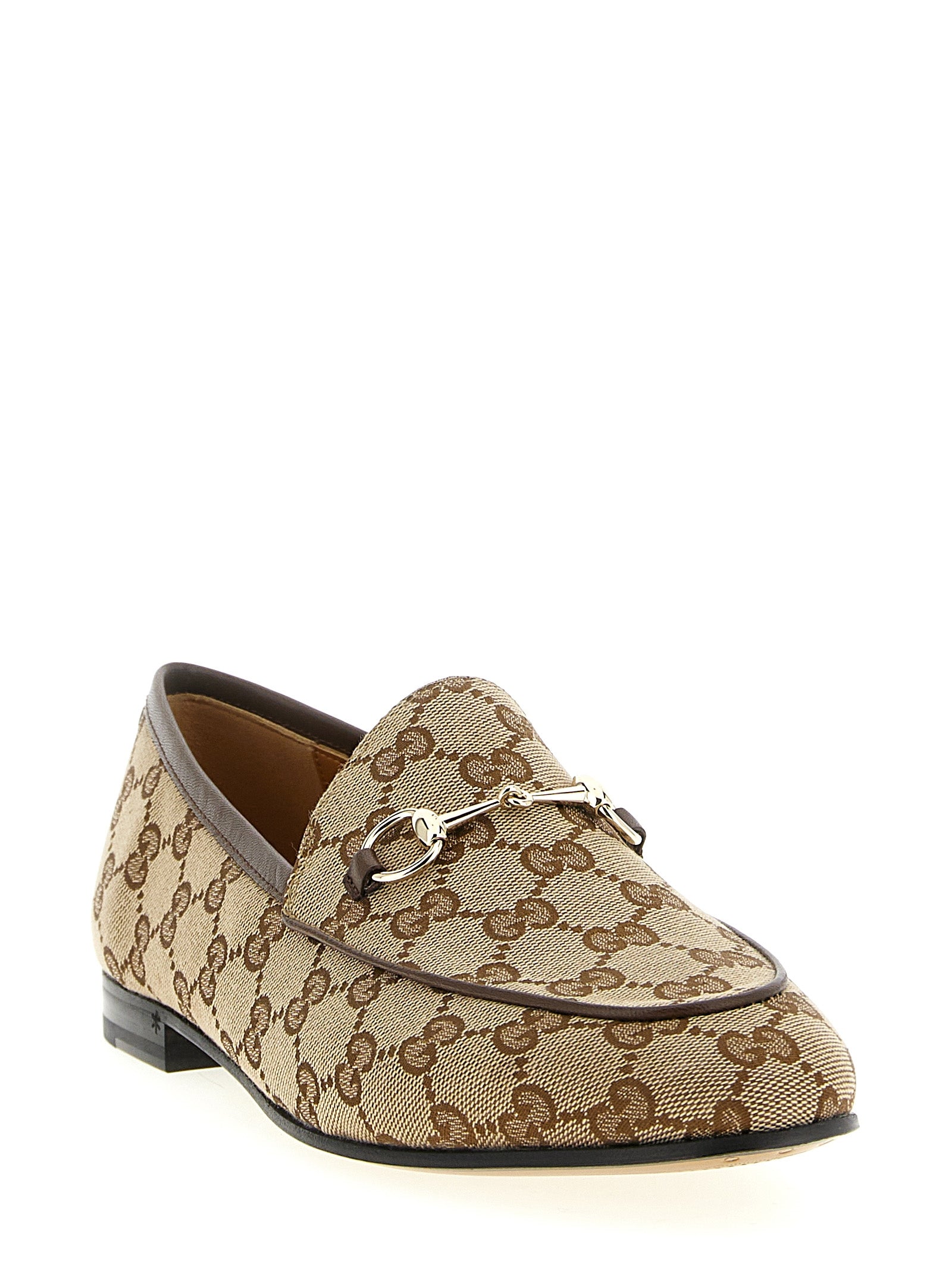 Gucci Beige Slip-On Loafers – Timeless Luxury Footwear