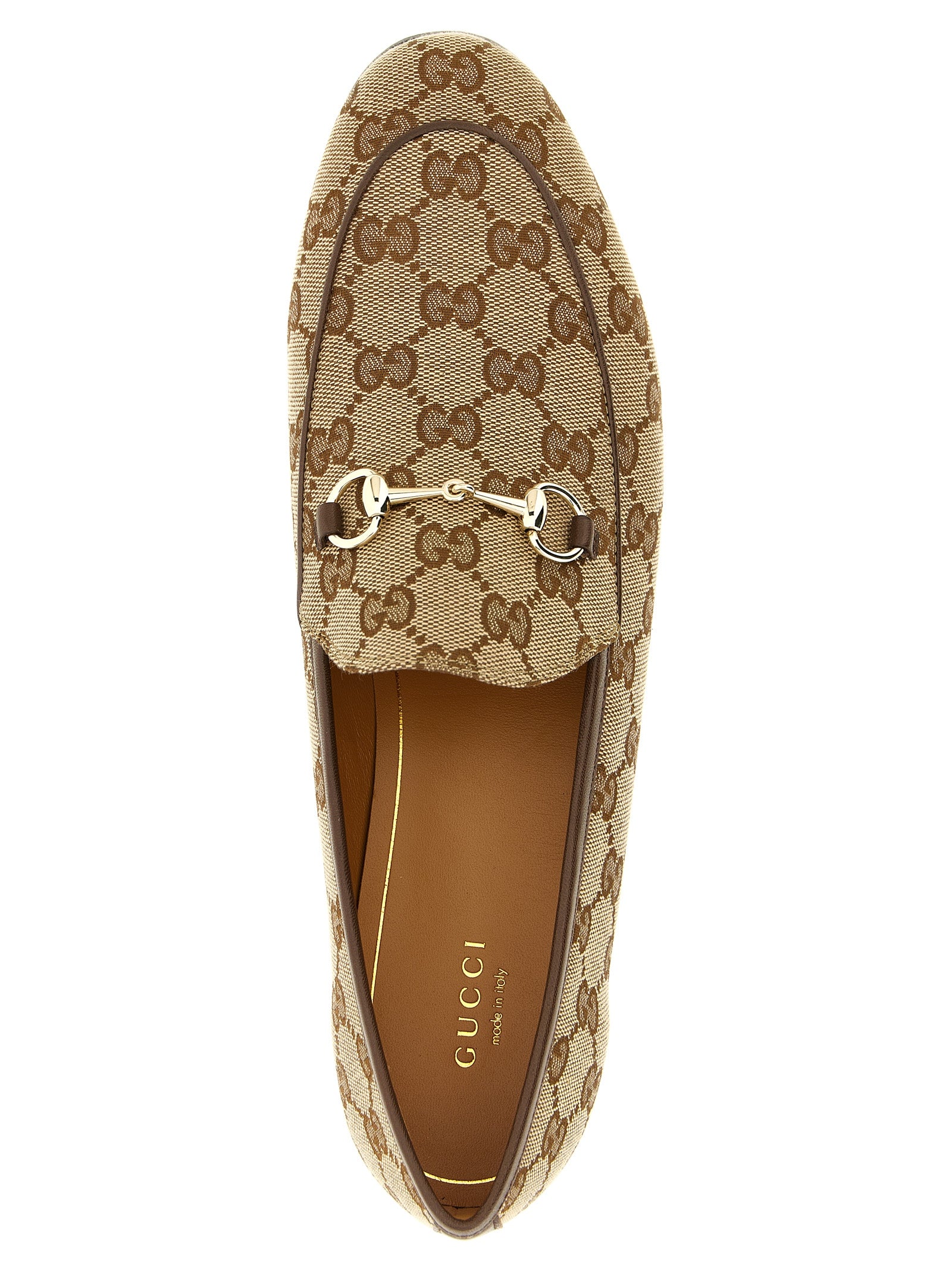 Gucci Beige Slip-On Loafers - Timeless Luxury Footwear