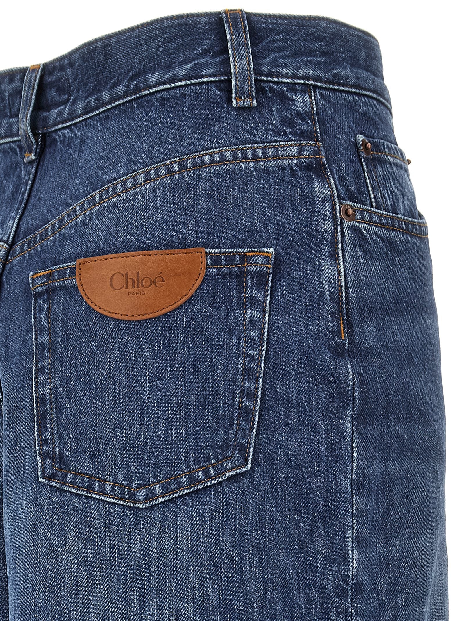 Chloé Blue Cotton Jeans Denim
