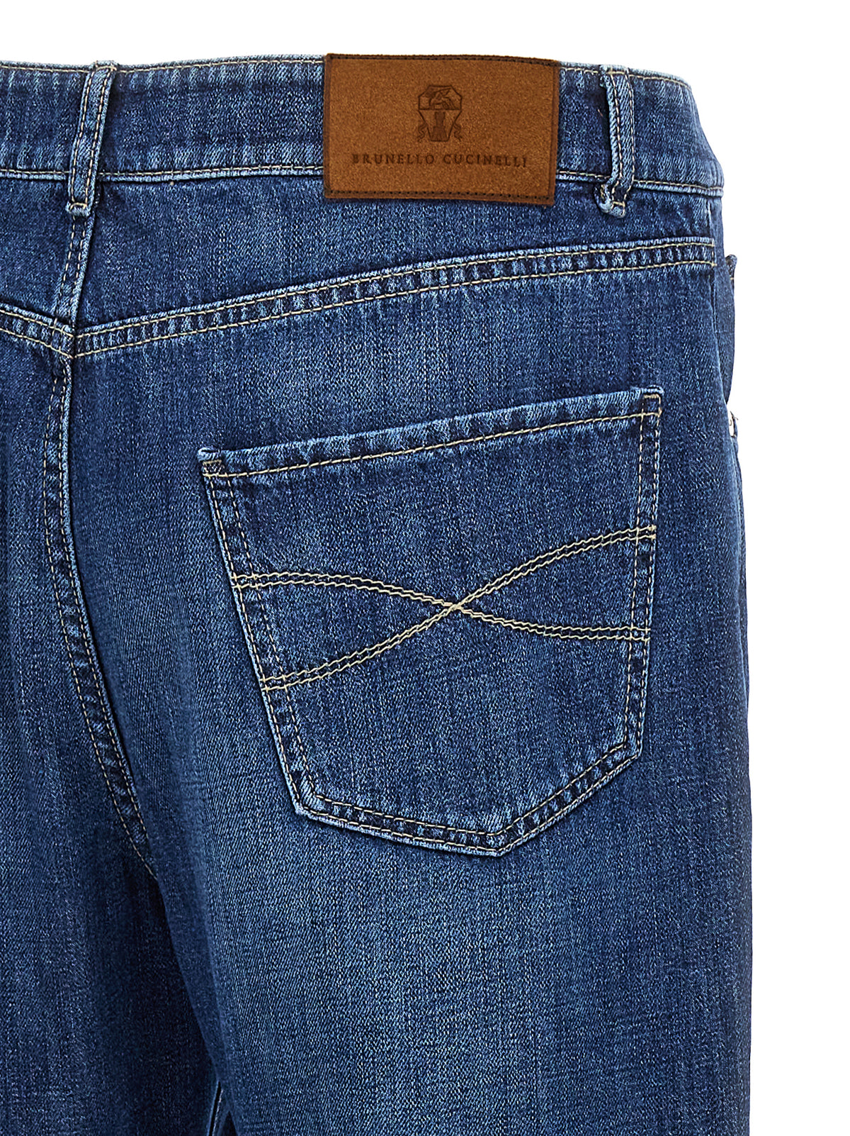 Indulge in the exquisite Brunello Cucinelli Blue Cotton Relaxed Fit Jeans, where Italian craftsmanship meets luxurious comfort, elevating your style with timeless elegance.