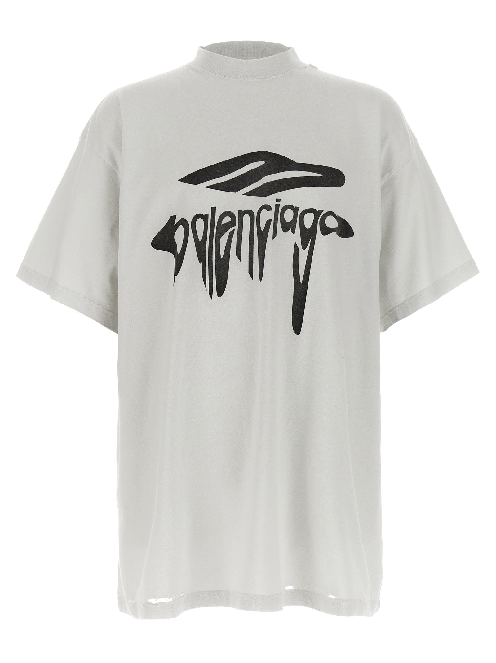 Balenciaga White Cotton T-Shirt - Effortless Luxury Statement Piece