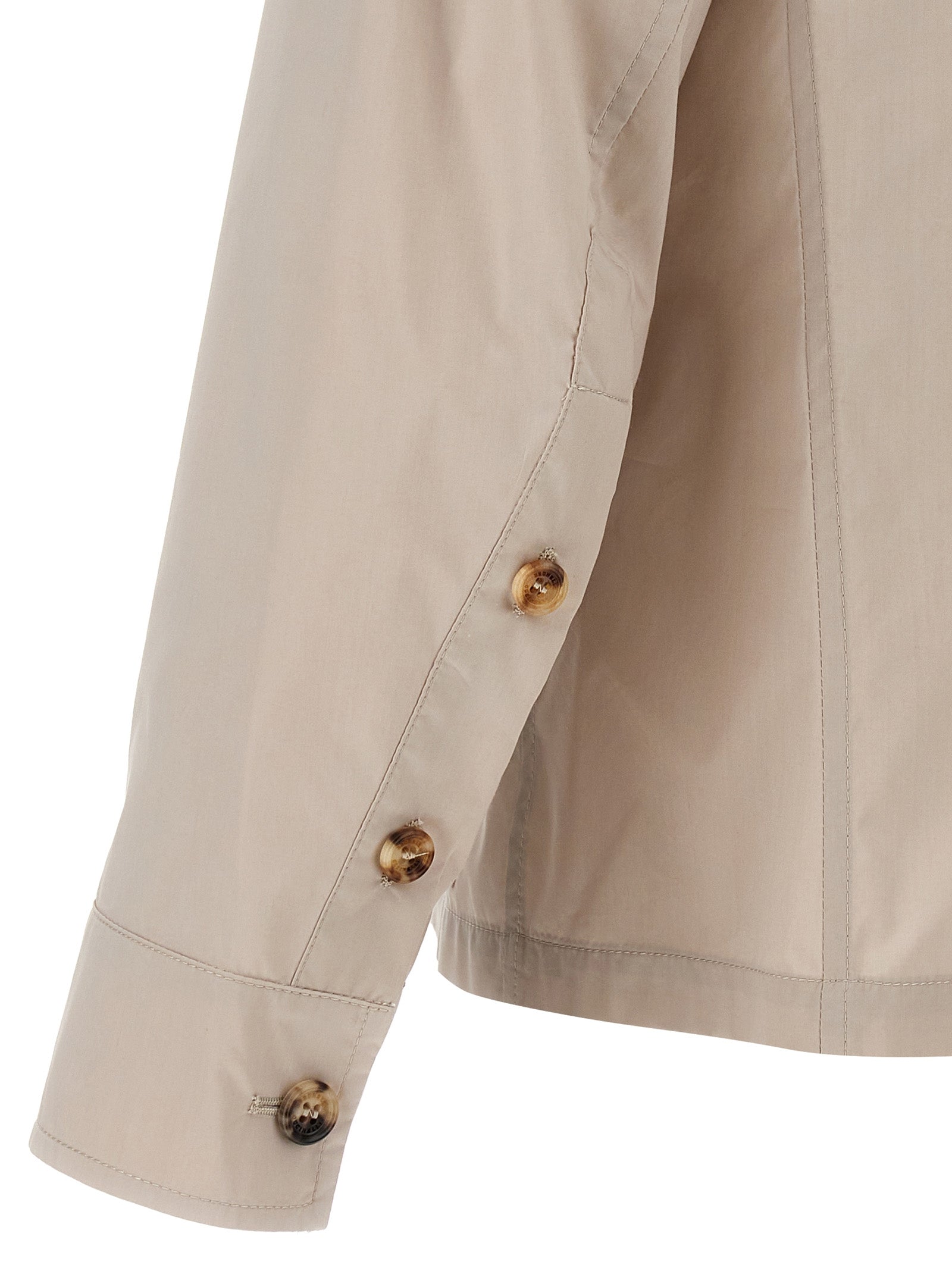 Brunello Cucinelli Beige Cotton Full-Length Jacket - Italian Luxury